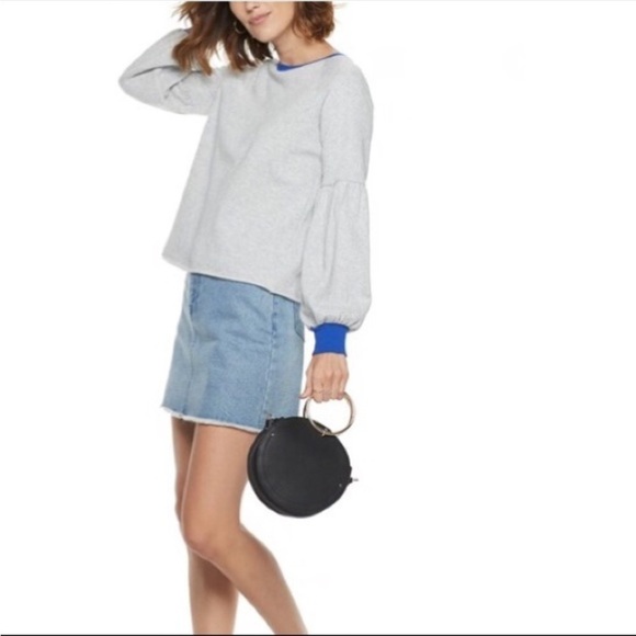 Pop Sugar Womans size small balloon sleeve sweatshirt NWT - Picture 6 of 16